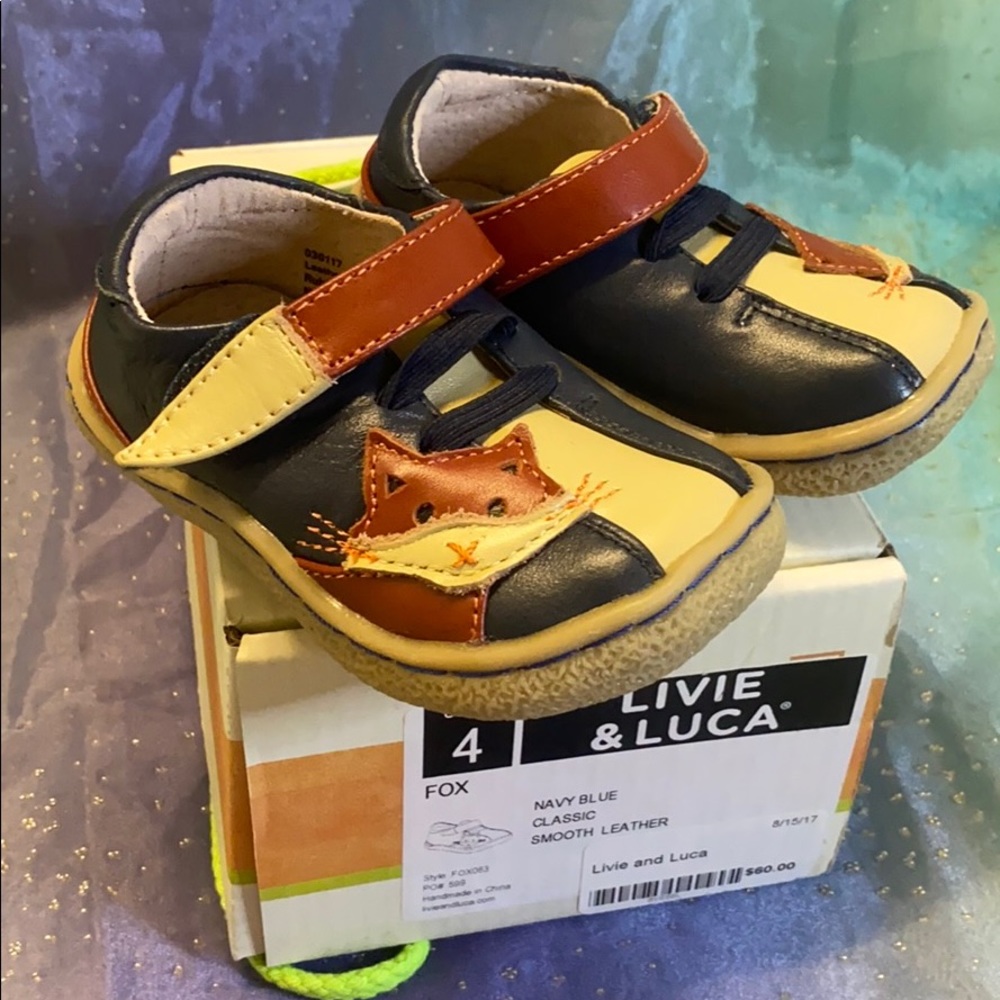 Livie & Luca Navy blue Fox shoe